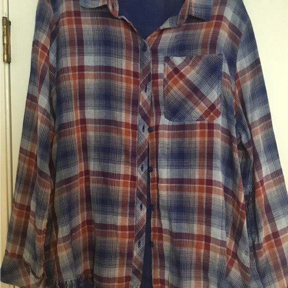 BeachLunchLounge Long Sleeved Button Down Shirt- XL - Picture 2 of 7